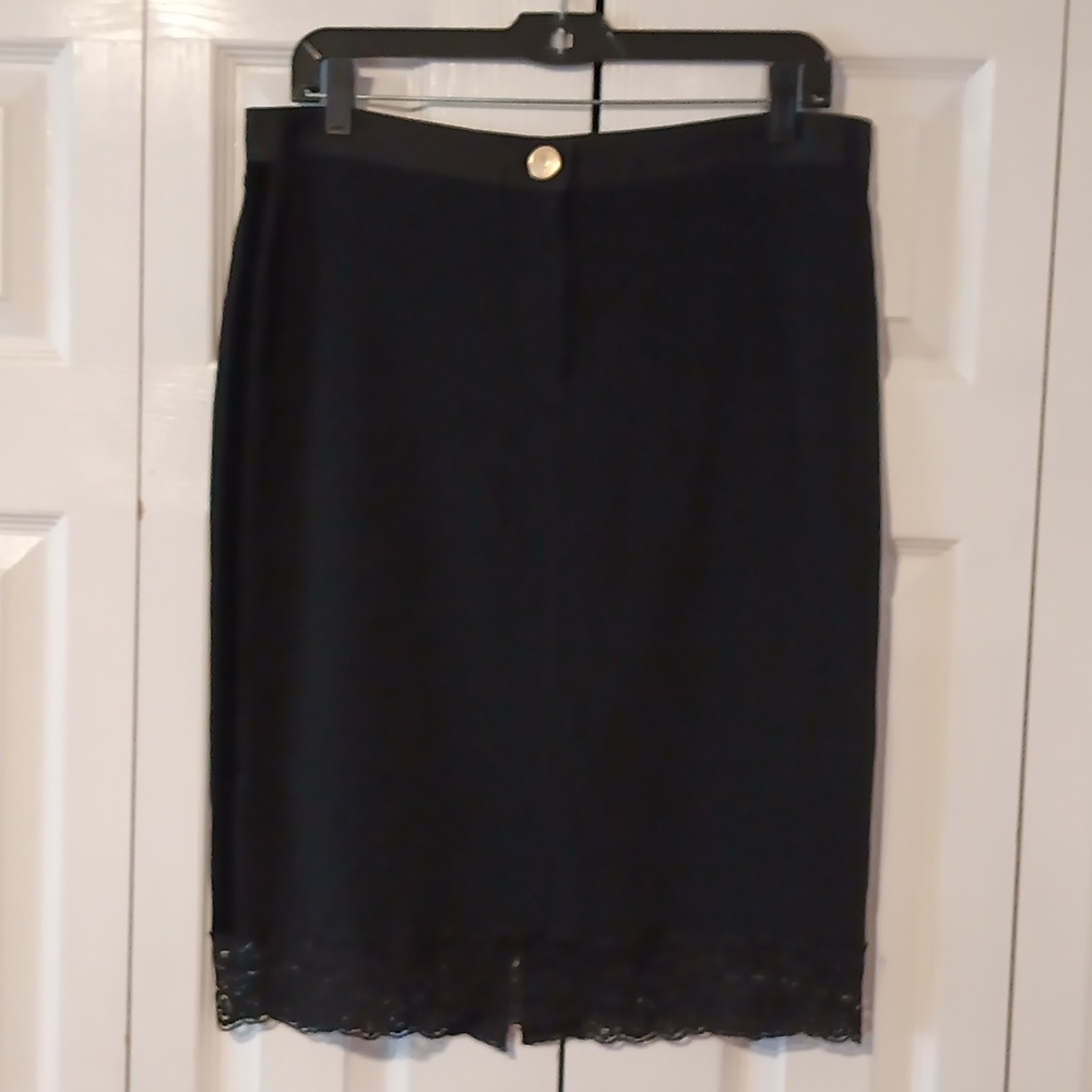 Iceberg Tuxedo Stripe Pencil Skirt